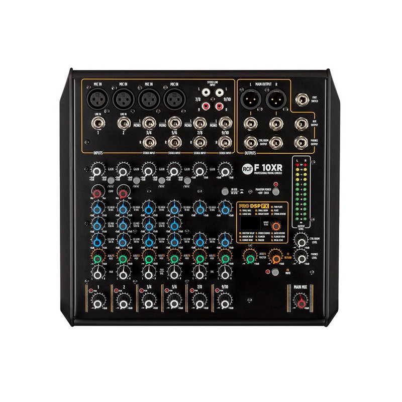 Console analogique 10 voies + multi FX + record RCF F10XR