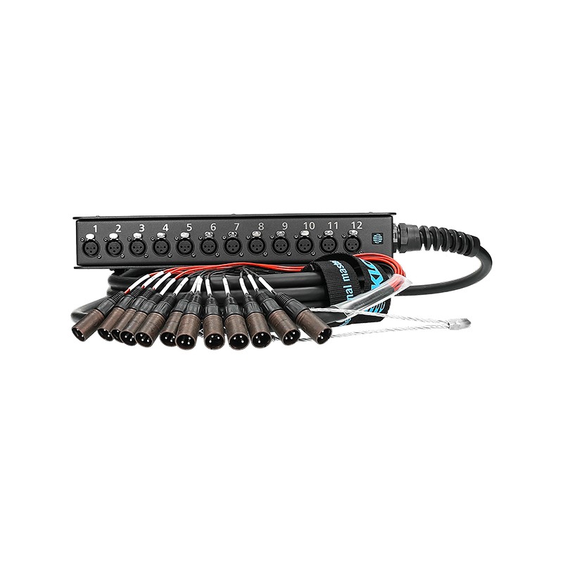 Multipaire 12/0 monté sur boîtier de scène XLR KLOTZ Truelink - 10m