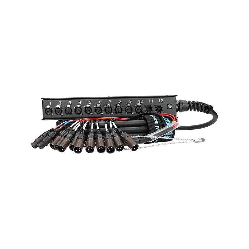 Multipaire 10/2 monté sur boîtier de scène XLR KLOTZ Truelink - 20m